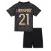 Paris Saint-Germain Lucas Hernandez #21 Barnkläder Tredje matchtröja till baby 2023-24 Kortärmad (+ Korta byxor) Billigt